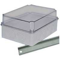 Puszka natynkowa hermetyczna 96 x 198 x 148mm IP65 szara OH 29.35 
