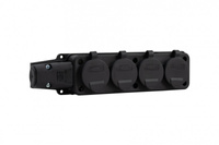 Rozgałęźnik gumowy do przedłużacza 4-gniazda IP44 16A  F-elektro F6.0373