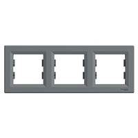 Ramka 3-krotna pozioma stal Asfora EPH5800362 Schneider