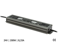 Zasilacz wodoodporny SLIM 200W 24V 8,33A IP67 Poltronic PB028221 