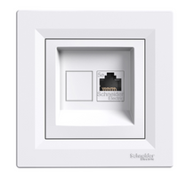 Gniazdo komputerowe pojedyncze RJ45 kat.5e białe Asfora EPH5000121 Schneider