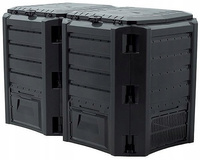 Kompostownik 2-komorowy czarny MODULE COMPOGREEN 800l IKLM800C-S411