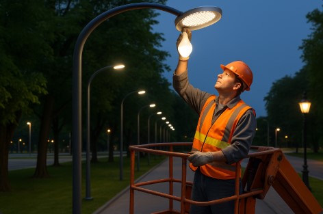 Nowa usługa: oświetlenie LED dla dróg, parkingów, boisk i terenów zielonych