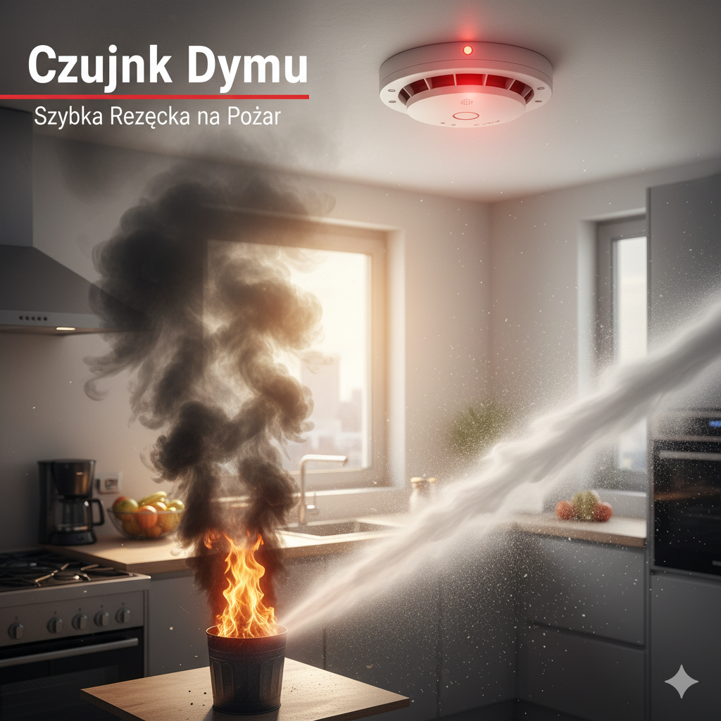 Czujnik dymu – szybka reakcja na pożar