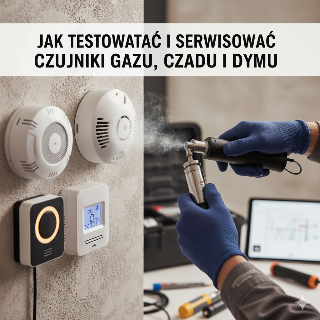 Jak testować i serwisować czujniki gazu, czadu i dymu