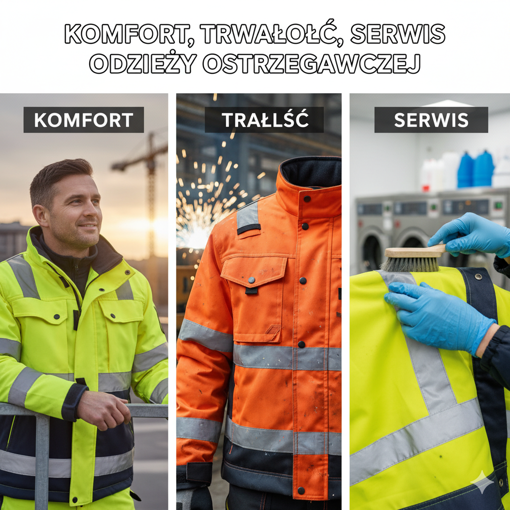 Komfort, trwałość, serwis odzieży ostrzegawczej