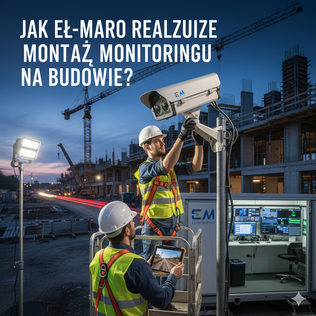 Jak EL-MARO realizuje montaż monitoringu na budowie?