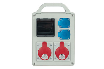 Rozdzielnia przenośna 4-mod. 2x16A/5P 2x250V IP44 B.R-BOX 240R Pawbol 1702R