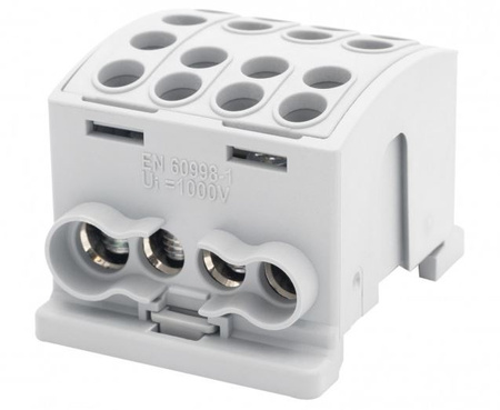 Zacisk HLK 100A-4 (1x25,3x16 / 1x25,3x16) - szary F2.0367