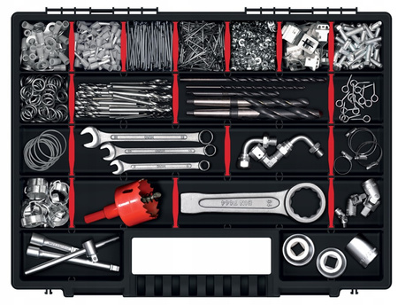 Organizer z przegrodami na narzędzia 399x303x50mm Kistenberg NORS16