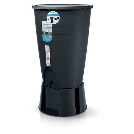 Zbiornik na deszczówkę antracyt z podstawą 260l PERUNO IDPE260S-S433
