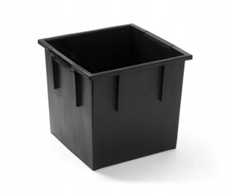 Doniczka z wkładem antracytowa beton efekt URBI SQUARE LOW DURS240LE-S433
