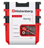Zestaw 4szt pojemników czerwonych TITAN BOX Kistenberg KTIS16