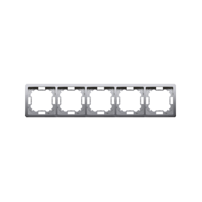 Ramka 5-krotna stal inox Basic BMRC5/21 Kontakt-Simon