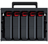 Szafka z 5 organizerami i przegrodami Tager Case Kistemberg KTC30256S-S411