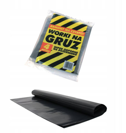 Worki na gruz MOCNA folia 105L 4szt Kuchcik 9011