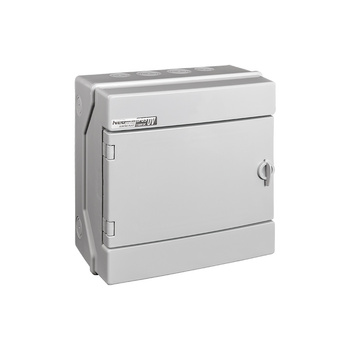 Rozdzielnia natynkowa hermetyczna modułowa 1 x 8-mod szara IP65 RH-UV 36.908