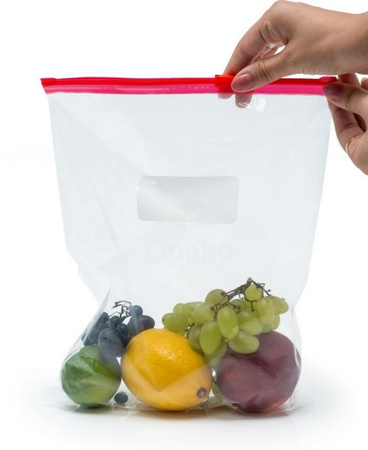 Woreczki śniadaniowe z suwakiem mocne 3 L 34 x 24 cm 10 sztuk Kuchcik