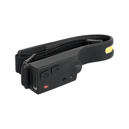 Latarka czołowa opaska akumulatorowa (5W COB+ 3W Led) Lechpol