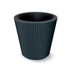 Doniczka stożek pionowe rowki antracytowa Milly DBMI350-S433