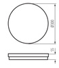 Plafon okrągły biały LED BENO ECO 30W CCT O W 2850lm(WW)/3150lm(NW)/3050lm(CW) 
3000/4000/6500K regulacja barwy IP65 biały 38384