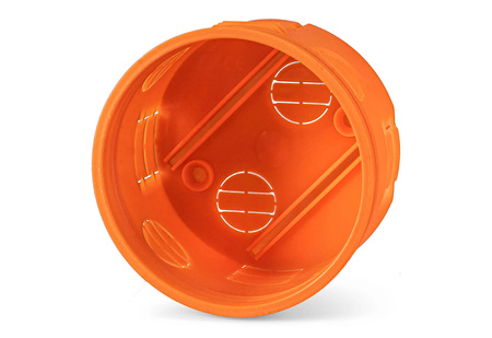 Puszka podtynkowa 80mm z pokrywą pomarańczowa Z80KF Simet 33073008