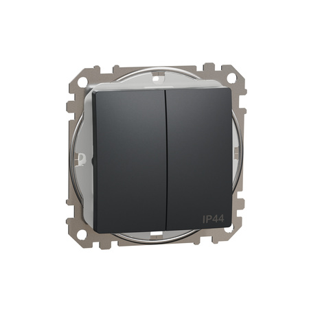 Łącznik świecznikowy IP44 czarny antracyt Sedna Design&Elements SDD214105 Schneider
