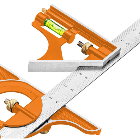 Kątownik wielofunkcyjny aluminiowy 30cm NEO 72-120