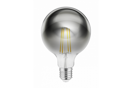 Żarówka LED FILAMENT GREY 8W 450lm 1800K G95 E27 360st LD-G95FP8-18