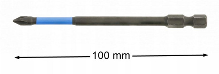 Bit udarowy długi PH2 100 mm 2 szt. Hogert HT1S688
