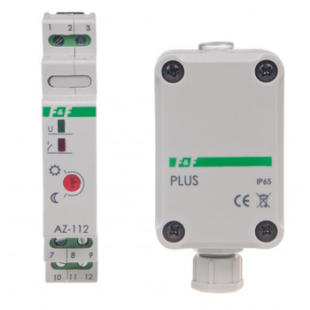 Automat zmierzchowy modułowy z sondą IP65 230V F&F AZ-112 PLUS