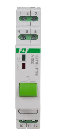 Przekaźnik bistabilny modułowy 230V F&F BIS-411B-LED