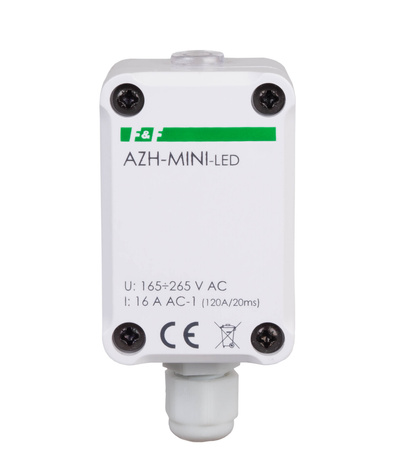 Automat zmierzchowy z wewnętrznym czujnikiem F&F AZH-MINI-LED