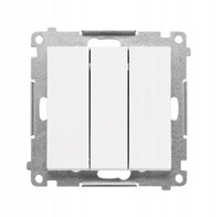 Wyłącznik potrójny biały mat Simon 55 TW31.01/111 Kontakt-Simon