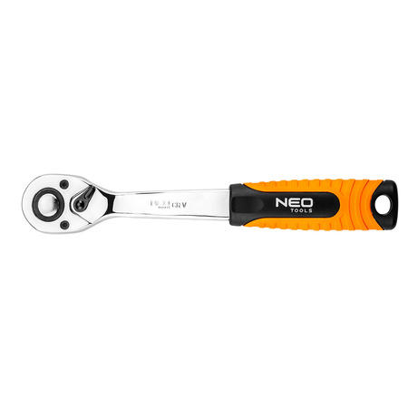 Grzechotka prosta 72 zęby 1/4 cala 145mm NEO 08-503
