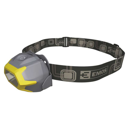 Latarka czołowa LED 3W 125lm 20m na baterie 3x AAA Emos P3532