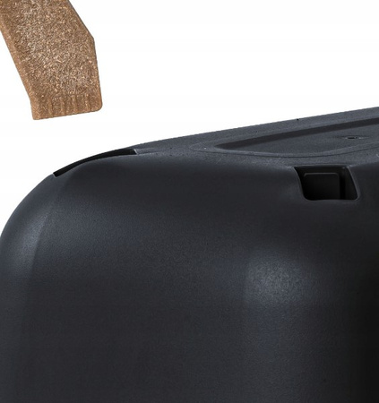 Doniczka na nóżkach antracytowa Gracia Case DGCL600-S433