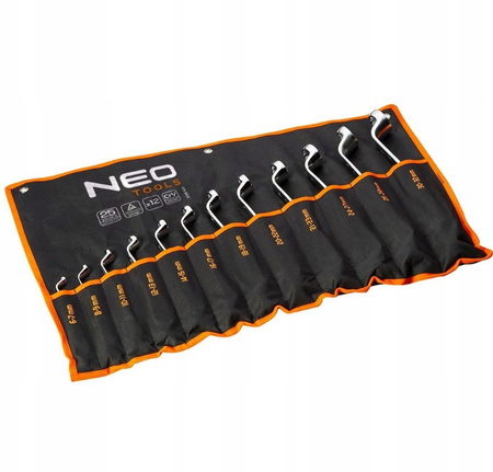 Zestaw kluczy oczkowych odgiętych 6-32 mm NEO 09-952 12 szt.