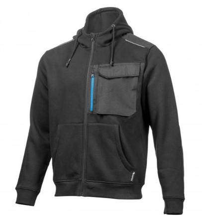 Bluza dresowa z kapturem czarna M (50) THEO HT5K903-M
