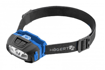 Latarka czołowa akumulatorowa LED USB 6 funkcji z czujnikiem ruchu Hogert HT1E421