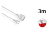 Przedłużacz z uziemieniem biały 1-gniazdo 5m OMY 3x1 Elgotech EPS-105