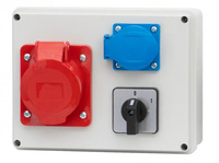 Rozdzielnia zasilająca R-190 gniazda 16A 5p 230V 0/1 (16A) F-elektro F3.0087