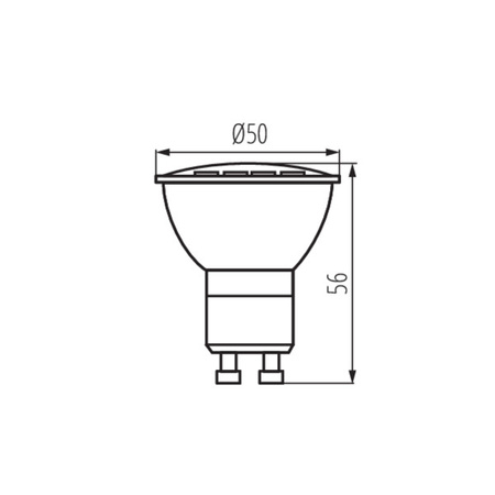 Żarówka LED TOMIv2 1,2W 105lm 4000K GU10 Kanlux 34961