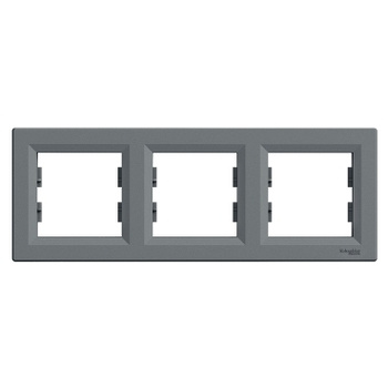 Ramka 3-krotna pozioma stal Asfora EPH5800362 Schneider