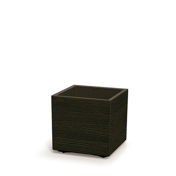 Doniczka na kółkach kawa Madera Square ECO Wood DMA400W-4625W