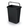 Kosz na śmieci bez pokrywy czarny 10L SYSTEMA BASICA Keden NKS10B-S411