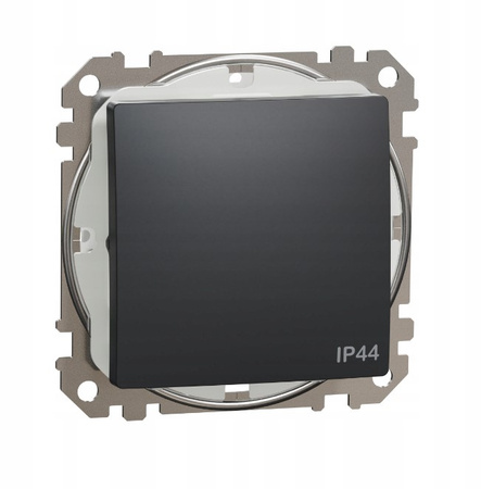 Łącznik schodowy czarny antracyt IP44 SEDNA DESIGN & ELEMENTTS SDD214106 Schneider
