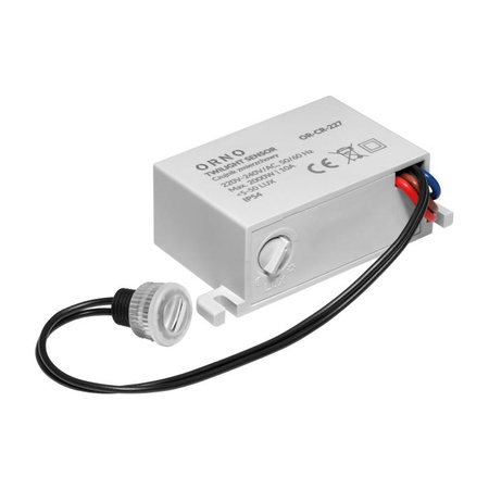 Automat zmierzchowy z zewnętrzną sondą IP54 mini Orno OR-CR-227 