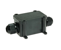 Puszka natynkowa hermetyczna czarna IP68 Plastrol W-00403