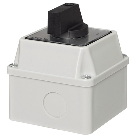 Łączniki w obudowie natynkowy L-0-P 16A 3-fazowe IP65 
LO1/16/L0P Adelid